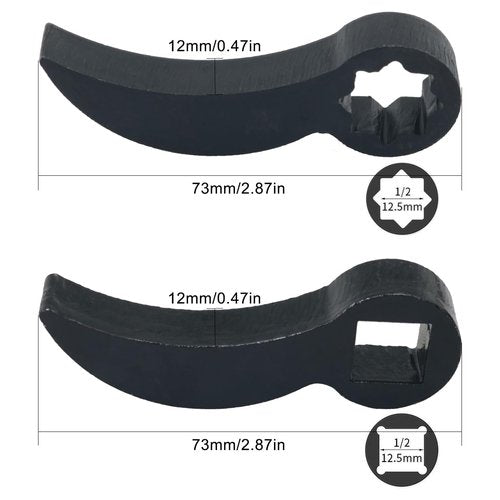 FMHXG 2PCS Bullhorn Type Half Shaft Removal Square Model Plum Model Lever Pry Removal Tool Auto Maintenance Tool Half Shaft Removal Auto Repair Tool Driver Pry Adaptor Tool
