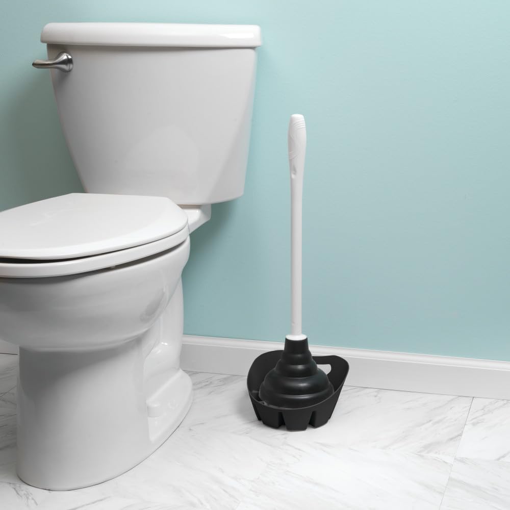 Plumb Craft MAXCLEAN Plunger Tray Black, Universal Design for Most Plungers