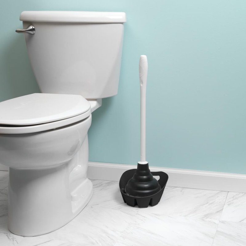 Plumb Craft MAXCLEAN Plunger Tray Black, Universal Design for Most Plungers