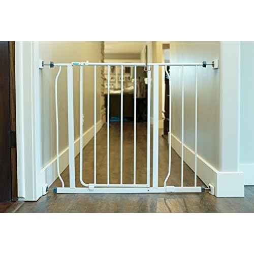 Wall Nanny - Dog Gate Wall Protector (Made in USA) Protects Walls and Doorways from Pet Gates - for Pressure Mounted Indoor Safety Baby Gates (4 Pack) Black