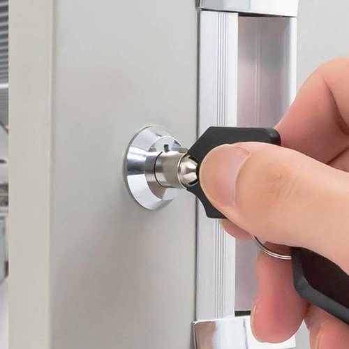 1 Set Toolbox Lock with Keys, Tubular Lock and Key Set, Tool Box Replacement, Cabinet Insert Linkage Drawer, Cabinet and Furniture Locks, Cabinet Hardware