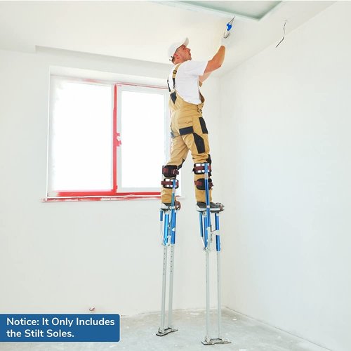 Drywall Stilt Sole Replacement Kits, Stilts Accessories Replacement Kit, Anti-Slip Pads for Drywall, Non-Slip Floor Pads for Construction Painting 2 Packs