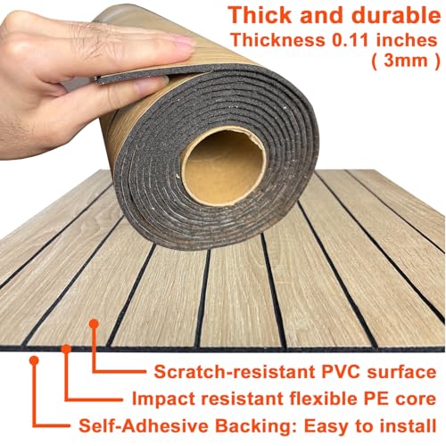 YULI 3DH Peel & Stick PVC Slat Wall Panel 15.8