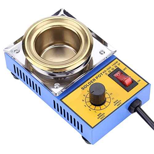 Solder Pot, 150W 110V, 50mm Soldering Bath Titanium Plate, Capacity 500g 200-450¡Æc, for Welding and Soldering Bath, Transformers