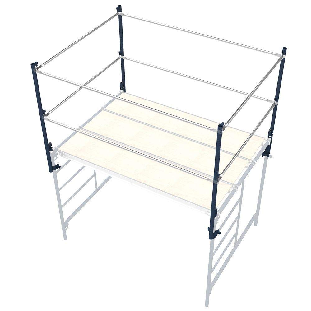 Metaltech 5ft.W x 7ft.D Scaffold Guardrail System - Model Number M-MG507K