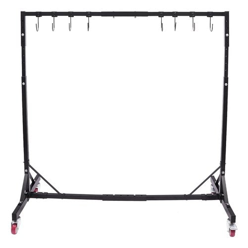 KUMOYOU Painting Hanger Rack, Adjustable Painting Stand, Automotive Painting Stand With 4 Universal Casters And 8 Hooks,Adjustable Height 5-7ft for Hang The Hood, Doors, Fenders, Tailgate