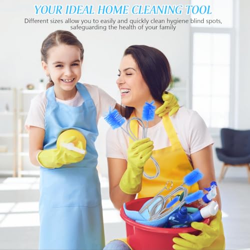 Flexible Drain Brush Set - 3-Piece Stainless Steel Pipe Cleaners for Kitchen & Plumbing