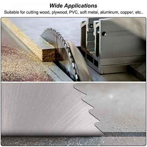 uxcell Circular Saw Blade, 63mm (2-1/2") Dia 1mm Thick 72 Tooth, 6542 High Speed Steel (HSS) Milling Cutter with 16mm Arbor for Wood PVC Aluminum Cutting