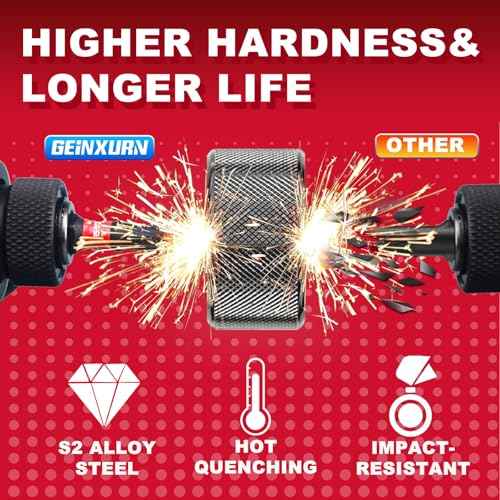 10Pieces 2 In. T15 Impact Tough Magnetic Screwdriver Bit Set, #15 Torx Head Power Bits, S2 Alloy Steel Star Bits with Storage M-Box