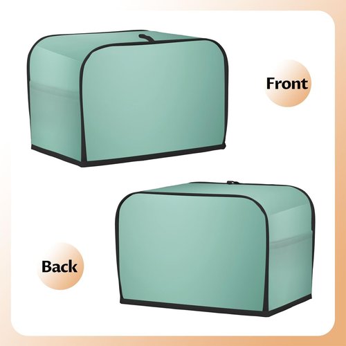 Teal Toaster Cover 4 Slice Wide Slot Washable Kitchen Appliance Covers Fingerprint Bread Machine Dust Cover Small Toaster Oven Accessories Covers Bread Maker Bag Women Gift