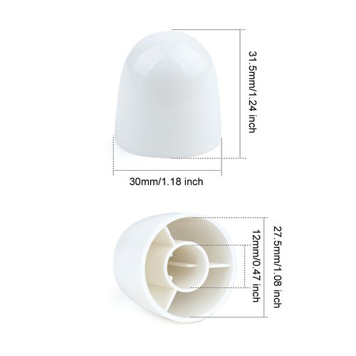 Toilet Bolt Covers Caps Decorative fit 1/4 inch Threaded Bolts, Toilet Floor Screw Bolt Covers