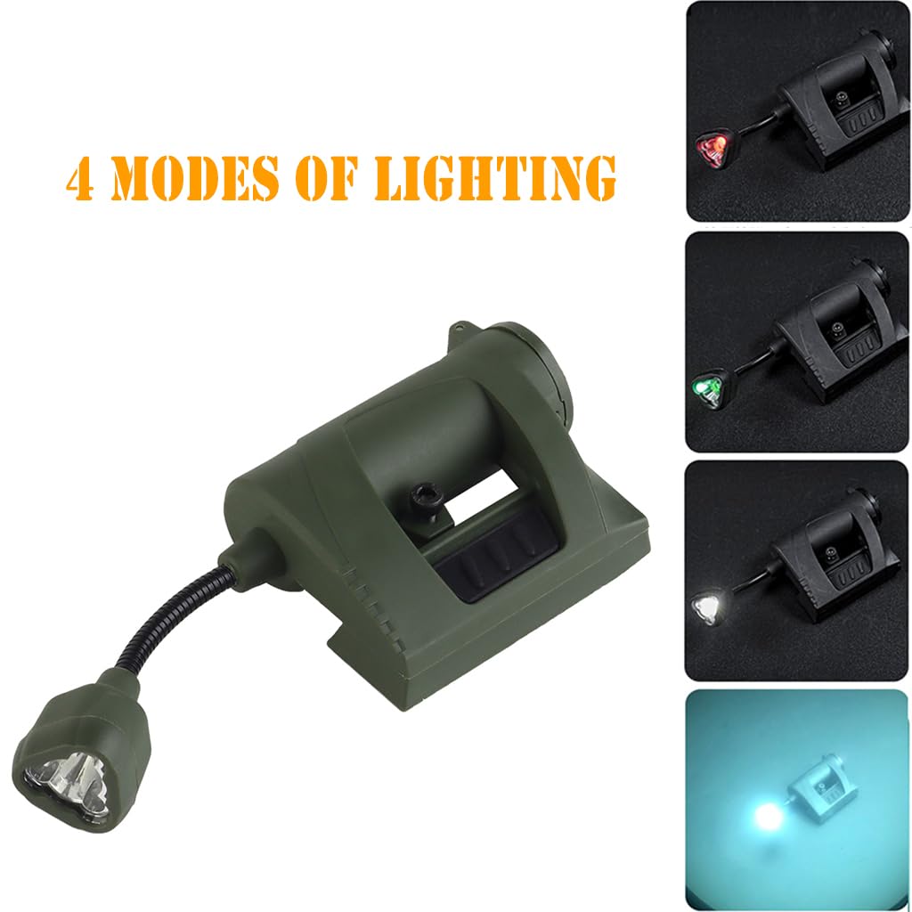 Airsoft Fast SF Helmet Accessories, Modular Tactical Helmet Light, 4 in 1 LED Outdoor Light, for Paintball CS Hunting C