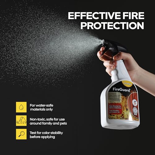 ForceField FireGuard Flame Retardant Spray 22 oz (650 ml) - Fireproof & Smoke-Resistant Fabric Protector