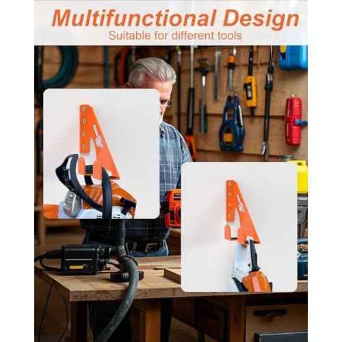 Chainsaw Holder -2 Pack- 180LB Heavy-Duty Alloy Steel Wall Mount Set, Chainsaw Accessories, Universal Fit for Stihl, Husqvarna, Echo Saws, Rust-Proof & Space-Saving Design (Garage, Workshop)