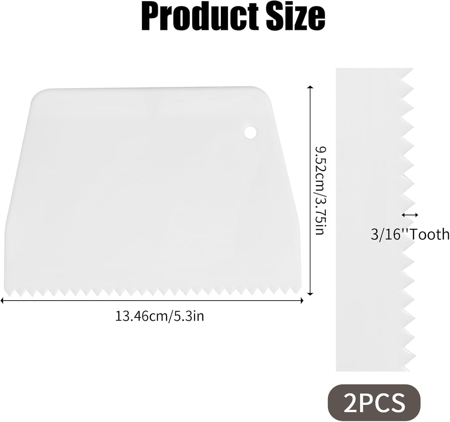 YGHSZ adhesive spreader notched Glue Spreader adhesive barrier spreader plastic trowel notched 3/16 Inch Inch Tooth, Hardwood Flooring Spreader spread epoxy (6 Pack)