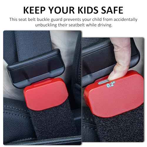 Buckle Guard - Prevents Children from Unbuckling While Driving; Includes 2 Keys (2-Pack)