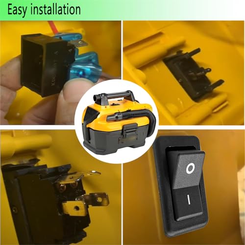 Replace 5140058-09 Vacuum Switch Fit for DeWalt DCV580 DCV581H DC500 DC500K DC020, Vacuum Cleaner Toggle Power Switch ON-Off