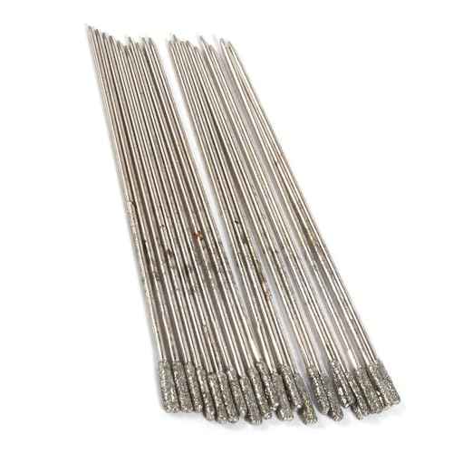 1mm Drill Bit, 20PCS Lapidary Drill Bits for Glass, Jewelry, Ceramic, Jade, Agate, Amber and Semiconductor Materials