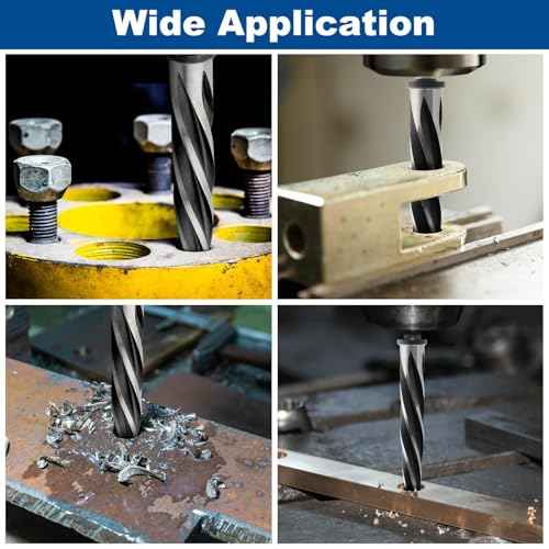 Rocaris 3/8" M2 HSS Taper Chucking Reamer Drill Bit, Taper Reamer Drill Bit for Steel, Alloy, Aluminum, Wood, Plastic