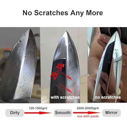 Extra Fine Sand Paper 120 to 20000 High Grit, 22 PCS Sandpaper Sheets with 3 Finger Cots, Assorted Wet Sanding Paper Automotive Sandpaper Assortment, for Car Wood Metal Furniture 9.1 x 3.6'' (22 PCS)