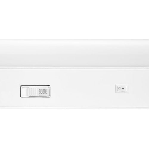 Maxxima 24 in. Hardwired LED Under Cabinet Light - 1100 Lumens, 5 CCT, Color Temperature Slide Control, 2700K/3000K/3500K/4000K/5000K, Kitchen and Indoor Lighting Fixture, White, On/Off Switch, ETL