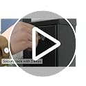 Uniclife Wall-Mounted Black Metal Donation Box with Key Lock