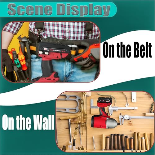 42-70-2653 Belt Clip/Hook Compatible with Milwaukee M-18 Fuel Tools 2604-20, 2604-22, 2604-22CT, 2797-22,2804-20,2904-20, Impact Driver Hammer Drill Belt Clip with Free Screw(3+3 pcs)