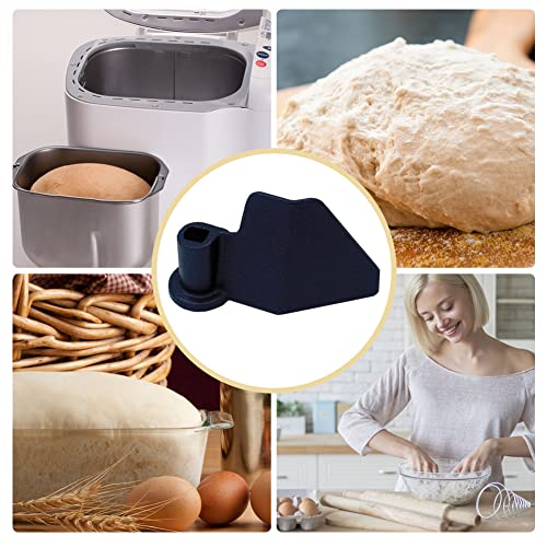 Vornetil 2 Pcs Bread Maker Paddle Black Non-Stick Stainless Steel Kneading Blade Replacement