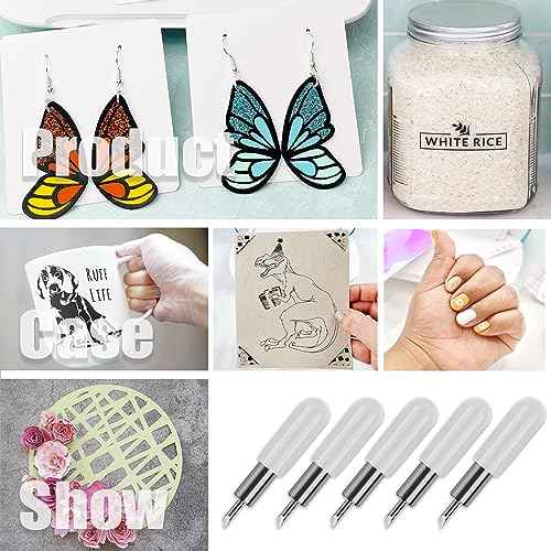 THANMAO 10PCS Replacement Cutting Blades Compatible with Joy/Joy Xtra, Cut Vinyl Fabric Carbide Standard Blade Compatible with Joy Machine