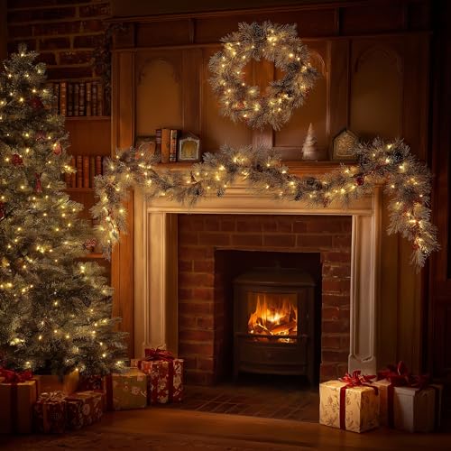 TW SHINE Warm White Christmas Lights Outdoor, 20FT 100 Count Incandescent Christmas Light Indoor, Waterproof Christmas Tree String Lights for Xmas Decorations