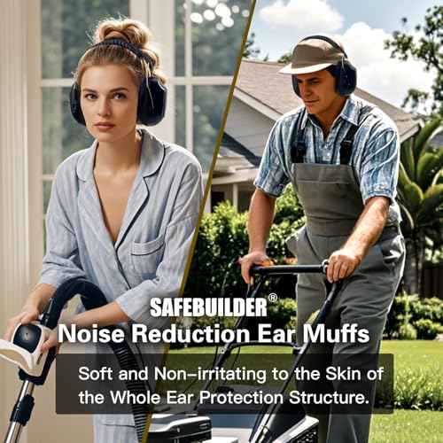 Ear Muffs Noise Reduction SNR 33dB Adjustable Lightweight Safety Earmuffs Sound Proof Noise Cancelling ANSI