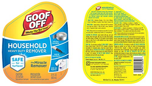 Goof Off FG659 Heavy Duty Remover Spray, 22 oz - Strong Surface Cleaner