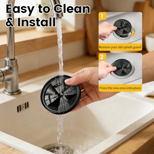 Garbage Disposal Splash Guard 3 3/8" Compatible with InSinkErator Evolution – 2Pcs