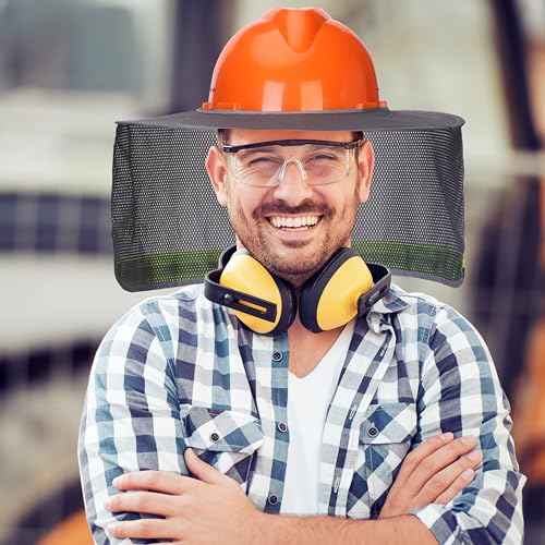 UNCO- Hard Hat Sun Shield, Grey, Full & Standard Brim Mesh Sunshade High Visibility Reflective, Hard Hat Sun Shade, Hard Hat Accessories, Hard Hat Visor, Hard Hat Shade, Hard Hat Neck Shade