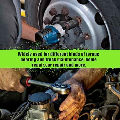 SUNHZMCKP 1/2 Inch Drive Impact Socket, SAE 1-1/4 In Deep 6 Point Socket, CR-MO, Axle Nut Impact Grade Socket for Easy Removal (1-1/4)