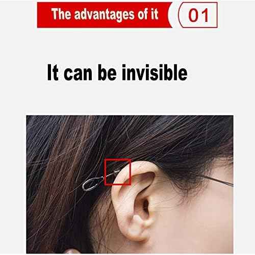 Glasses Ear Grip - Eyeglasses Temple Tip Sleeve Retainer,Anti-Slip Comfort Glasses Retainers For Spectacle, 12 Pairs (Clear1)