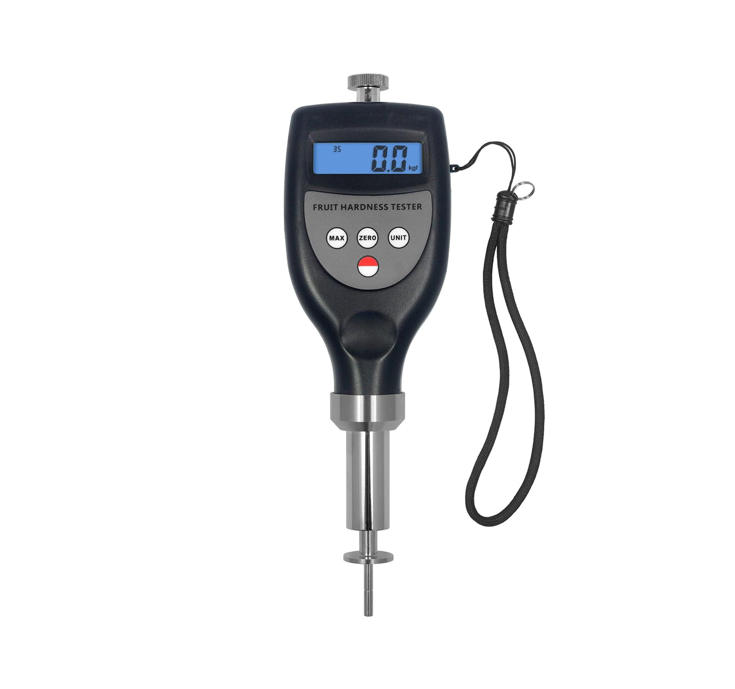 SULMILE FHT-15 Fruit Hardness Tester Digital Fruit Penetrometer Hardness Tester for Small, Large Fruit, Firm Hard Fruit with Range 0.5~15.0 kgf/cm²