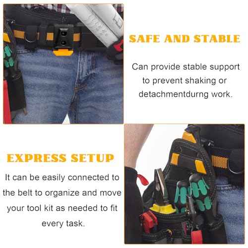 2 Pcs Tool Belt Clip Fits for TOU-CT Models ClipTech Pouches Tough Built Clip Tech Toughbuilt Tool Belt Clip Replacement for TOU-CT Models TOU-CT-150 TB-CT-150SP ClipTech Hubs Power Tool Accessories