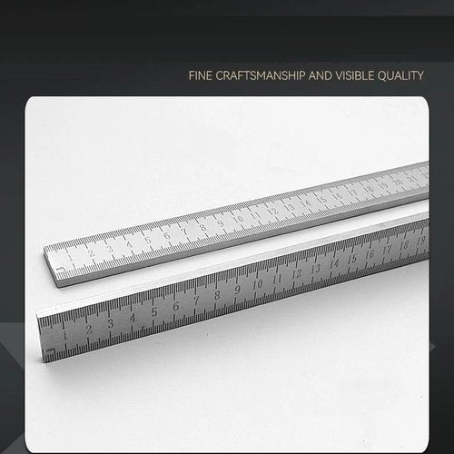 Heavy Duty Ruler Self Defense, Heavy Duty Rulers for Construction, 20" 50cm Stainless Steel Meter Stick, Metal Rulers Kit - Perfect Straight Edge (Mix, 3mm)