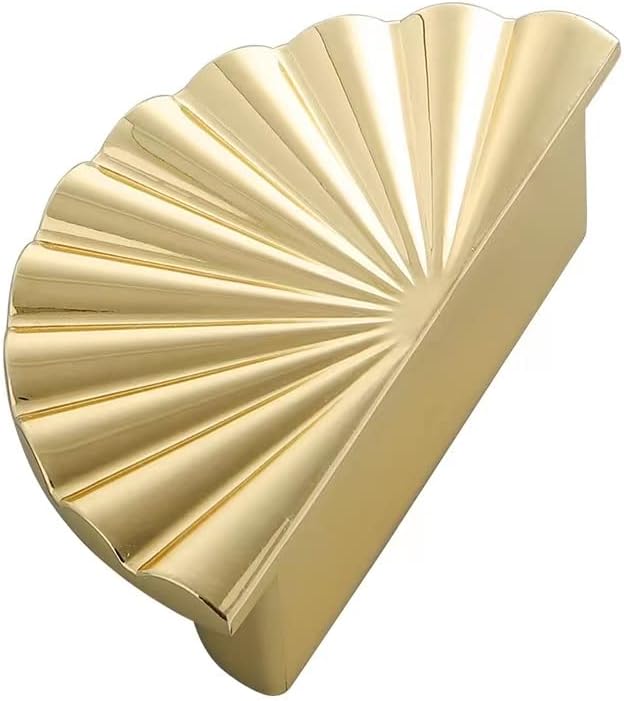 6 Pack Gold Kitchen Cabinet knobs and Pulls - Brushed Gold Zinc Cupboard Drawer Handles for Dresser Drawers
