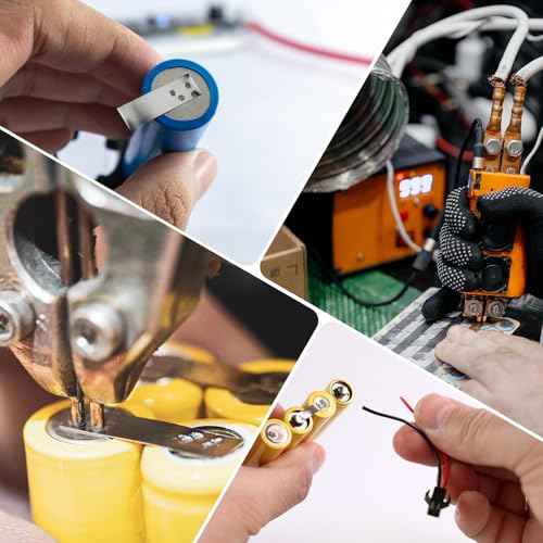 MECCANIXITY Pure Nickel Strip 0.1mm x 4mm x 100mm Battery Soldering Tab Nickel Solder Tab for Battery Pack and Spot Welding 20 Pcs