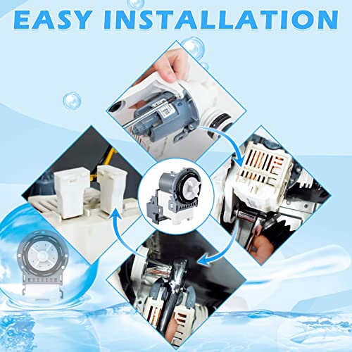 Samsung Washer Drain Pump DC31-00054D/ DC31-00187A PX3516-01 120V 80W Replacement