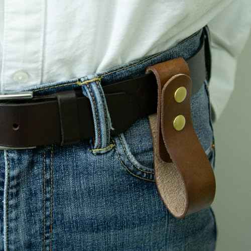 Cowhide Leather Whip Holster -Thick Grain Leather Whip Holder Indiana Jones Whip Holder,Brown BullWhip Belt Holster Handmade for Cowboy