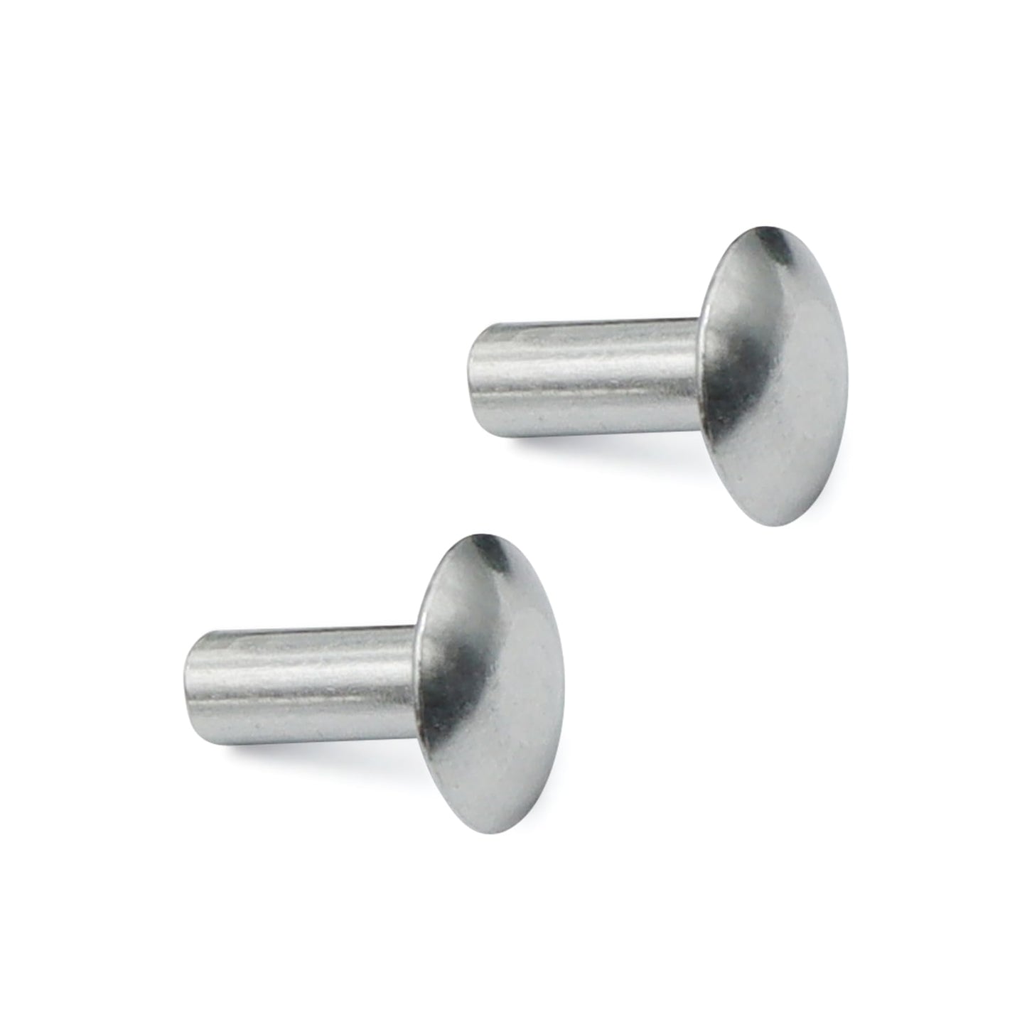3/16" Diameter X 1/2" Length Brazier Head Solid Aluminum Rivets, Fix Leaky Solid Rivet 0.19" Diameter 0.5" Length, Aluminum Boat Rivets, Modified Brazier, Round/Dome Head Rivet, 100-Pack
