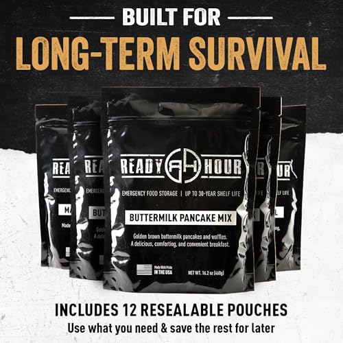 Ready Hour Emergency Food Supply Bucket - 128 Servings, 25-Year Shelf Life