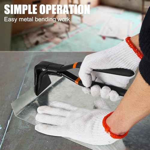 3-Piece Hand Seamers Sheet Metal Tools, Straight, 45¡Æand 90¡Æ Sheet Metal Bending Pliers, Sheet Metal Bender Set for Roof, HVAC, Workshop, DIY