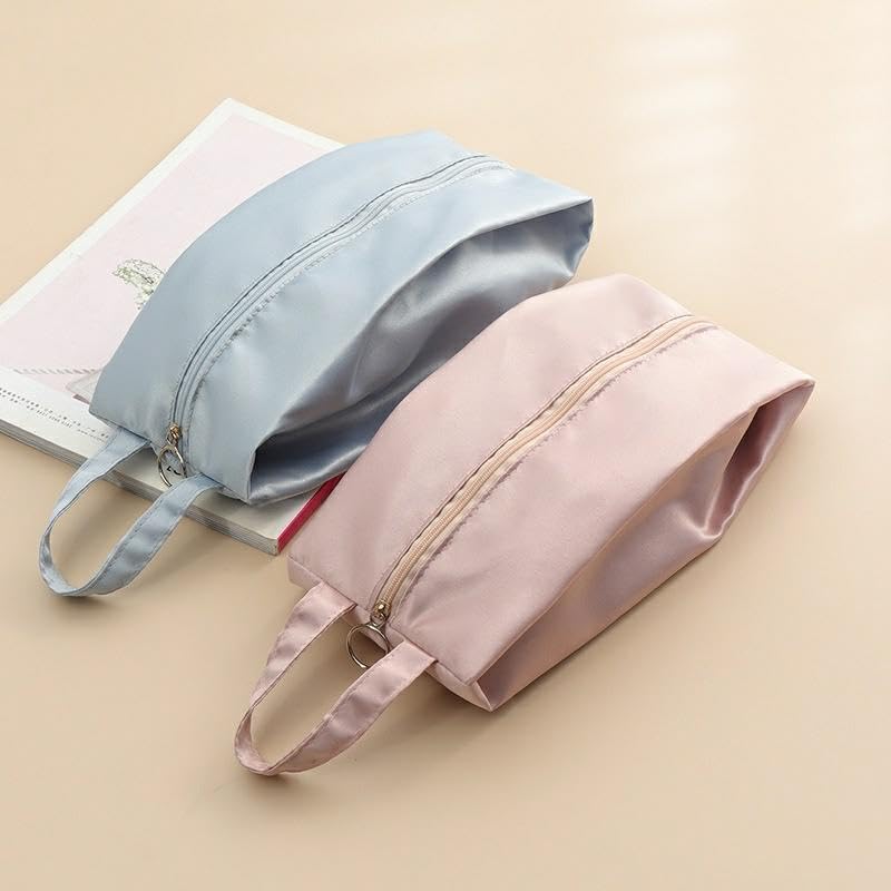 1PC Travel underwear storage bag - durable nylon multi-layer storage bag, suitable for bras, panties, socks, and shirts, Light Pink