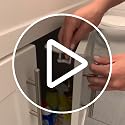 White 12-Pack Invisible Child Safety Cabinet Locks No Drill - Suniry