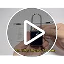 99 Days Timer Padlock with LCD Display, USB Rechargeable, Steel Cable