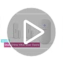 SECRUI Wireless Door Chime System 1 Receiver + 1 Sensor, White - Door Open Alarm for Home & Business